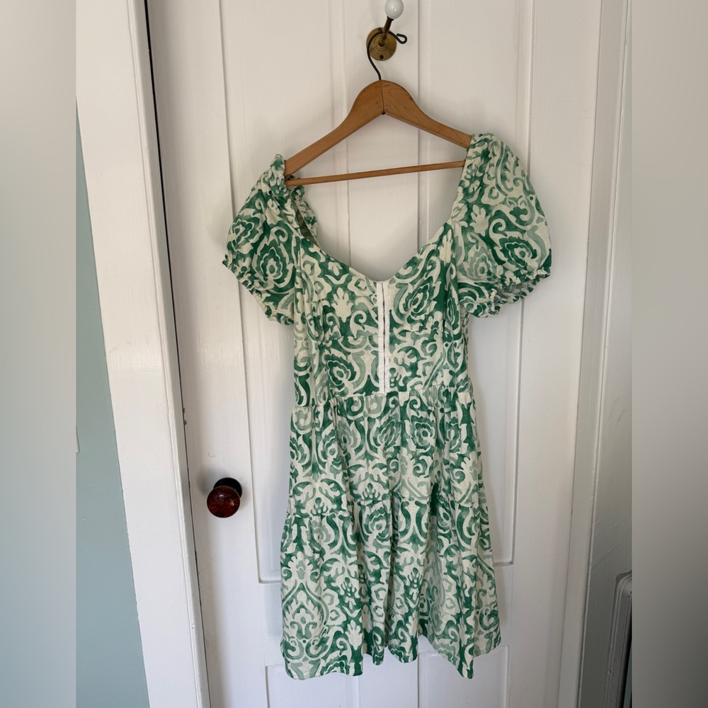 House of Harlow 1960 Printed Linen Mini Dress